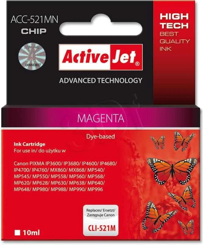 ACTIVEJET CLI-521M rausva rašalinė