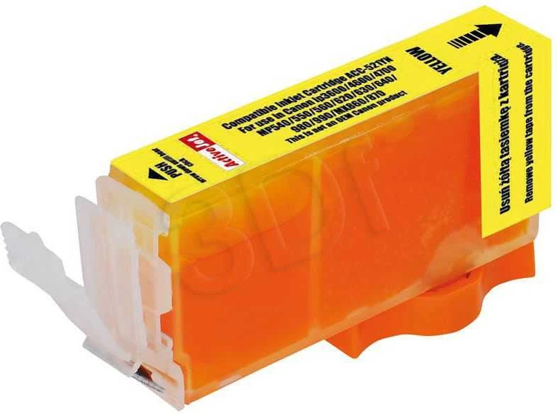 ACTIVEJET CLI-521Y geltona rašalinė