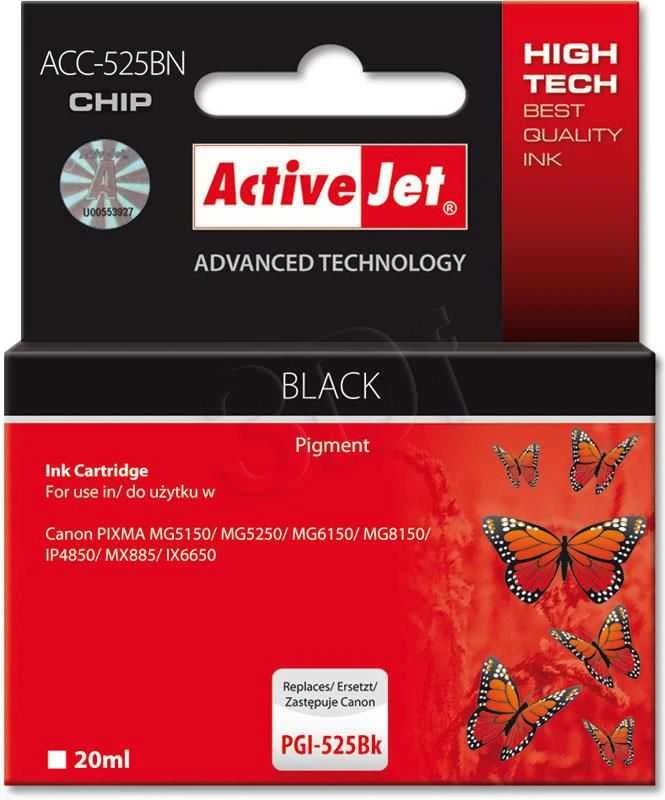 Toneris - Activejet ACC-525BN Suderinamas Su Canon PGI-525Bk Juodas