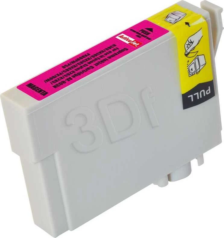 Spausdintuvo Rašalas - Activejet AE-803N (Pakaitinis Epson T0803; Supreme; 13,5 ml; Raudonos Spalvos)