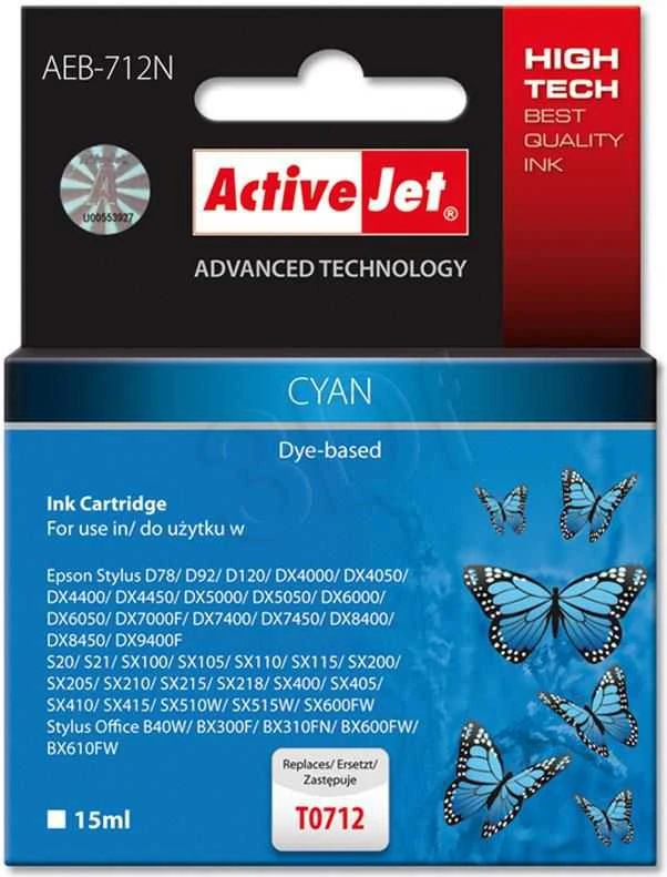 ACTIVEJET T0712 melsva rašalinė (EPSON)