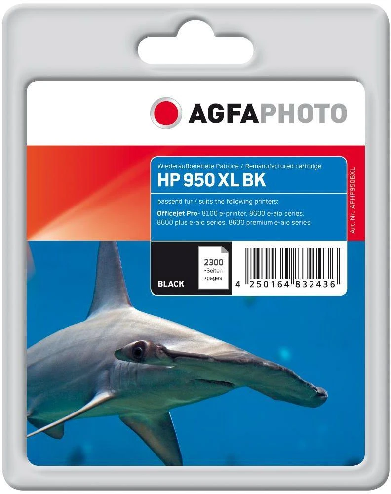 Tusz AgfaPhoto Tusz APHP950BXL / CN045AE No.950XL (Juodas)