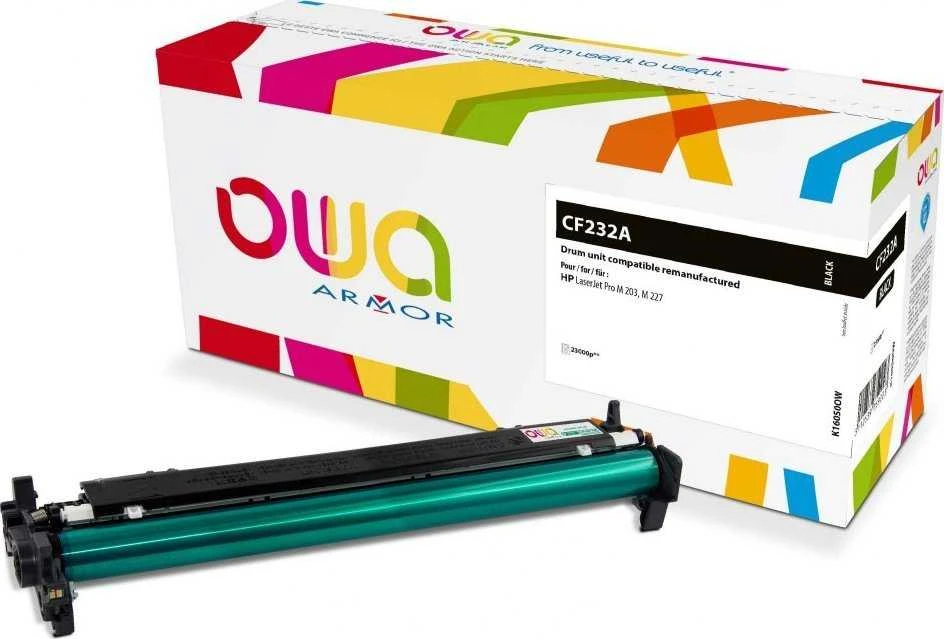 Armor Tonerio būgnas OWA, skirtas HP LaserJet Pro M203dn, M203dw, MFP M227fdw, MFP M227, CF232A, 23000 puslapių (CF232A)