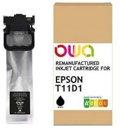 OWA Armor rašalinis spausdintuvas, skirtas Epson WF C5390/5890, juodas, 100 ml, komplekte su C13T11D140