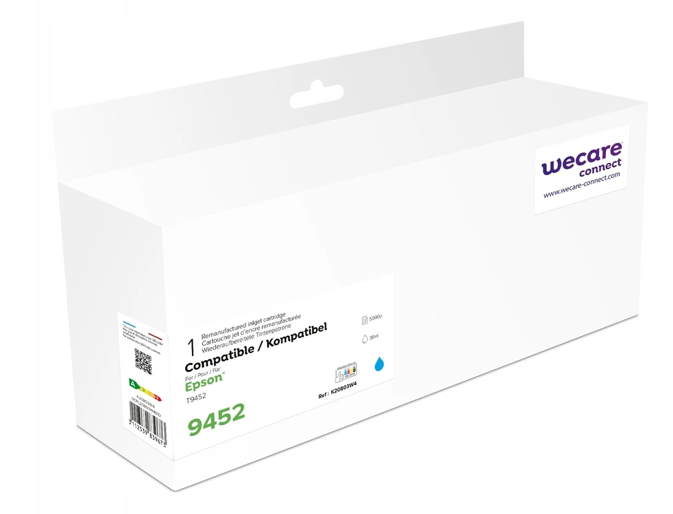 WECARE ARMOR kasetė, skirta EPSON WorkForce C5210, C5290, C5710, C5790 (C13T945240) juoda/žydra 38ml / 5000p