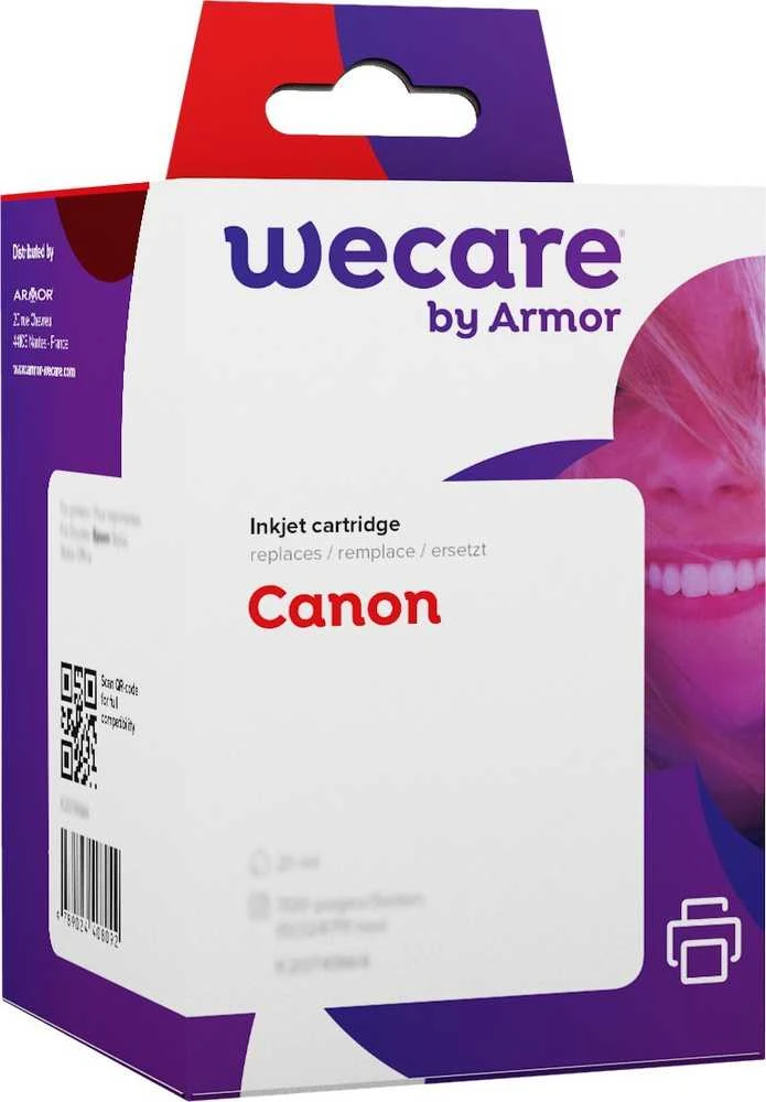 WECARE ARMOR kasetė, skirta CANON PIXMA TR7550,TR8550,TS6150,TS8150 (K10503W4), juoda+CMY, 26ml/4x12.2ml