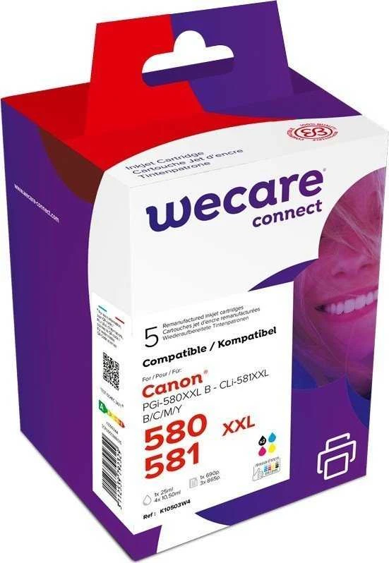 WECARE ARMOR kasetė, skirta CANON PIXMA TR7550,TR8550,TS6150,TS8150 (K10503W4), juoda+CMY, 26ml/4x12.2ml