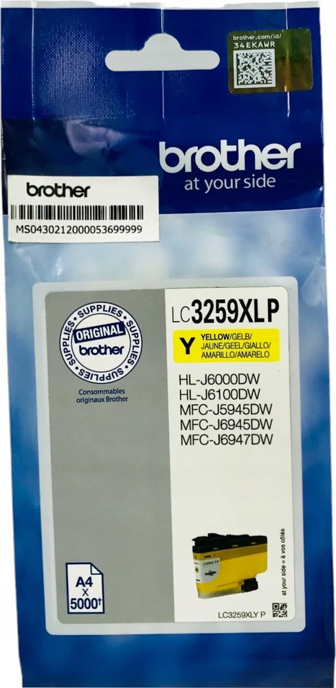 BROTHER LC3259XLYP Geltonas rašalo kasetė - 5000P