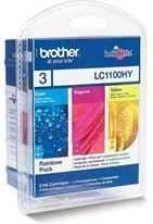 Brother rašalo rinkinys originaliems rašalams LC-1100HYRBWBP Rainbow Pack