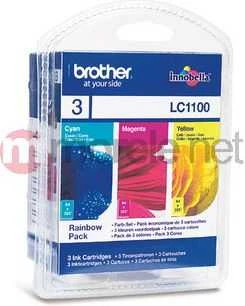 Brother rašalo rinkinys originalioms rašalo kasetėms LC-1100RBWBP Rainbow Pack
