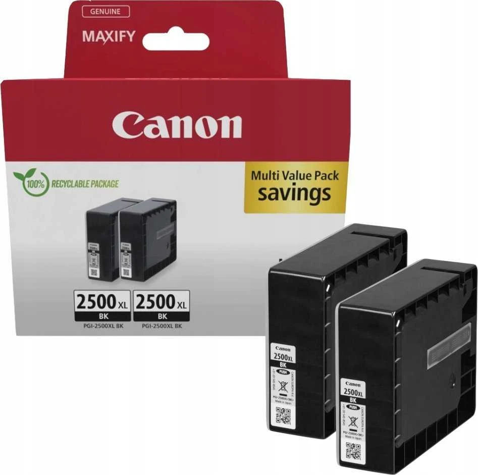 CANON PGI-2500XL rašalo kasetė BK TWIN