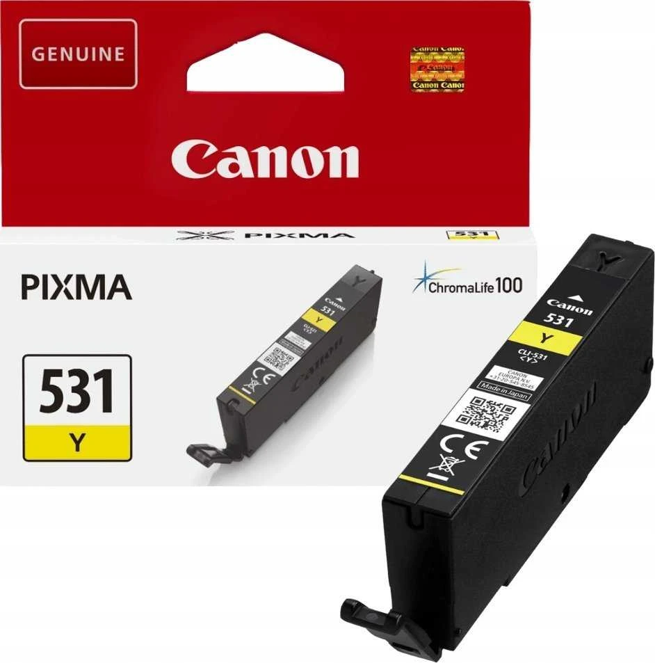 Canon CLI-531Y (6121C001) Rašalinė kasetė, Geltona