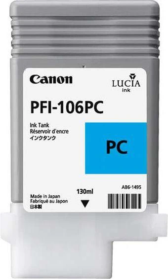 Canon PFI-106 PC rašalo nuotrauka žalsvai mėlyna