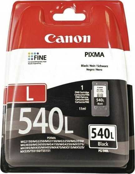Originalus Canon rašalas / kasetė PG-540L, 5224B011, juodas, su apsauginiu sluoksniu, 300s, 11ml, EOL