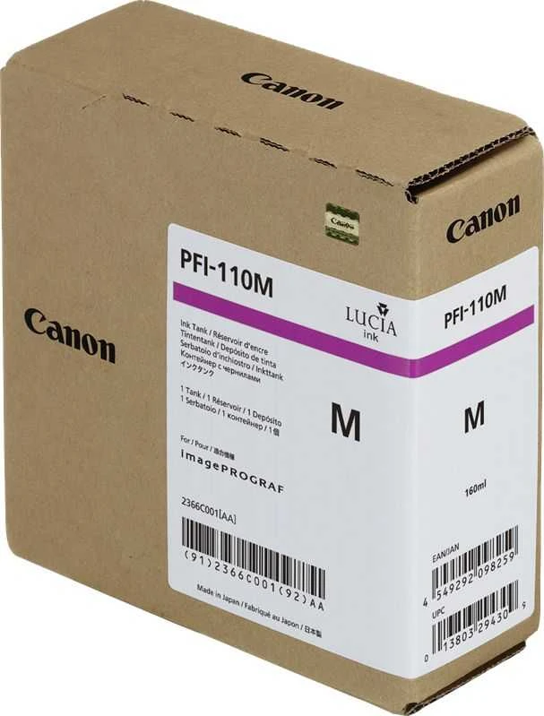 Rašalo Kasetė - Canon PFI-110 160 ml Magenta