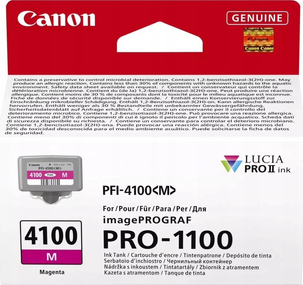 Originalus Canon rašalas / kasetė PFI-4100 M, 6779C001, rausvai raudona, 80 ml