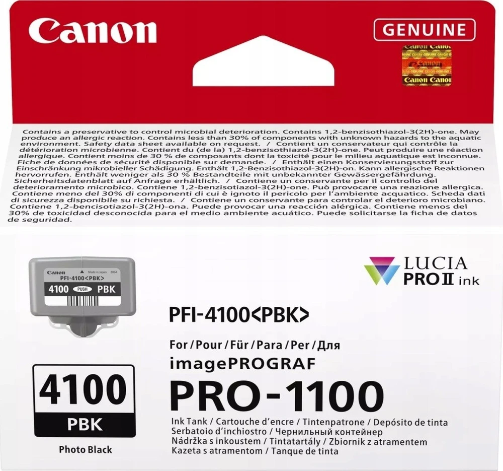 Canon LUCIA PRO II rašalo kasetė 1 vnt Originalus Standartinė išeiga Foto juoda