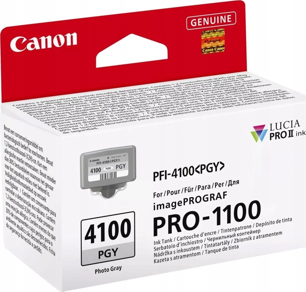 Canon LUCIA PRO II rašalo kasetė 1 vnt Originalus Standartinė išeiga Foto pilka