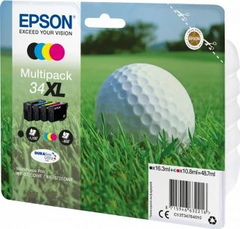 Tusz Epson 34XL MPACK INK (XL BKundSTD CM - C13T34794010