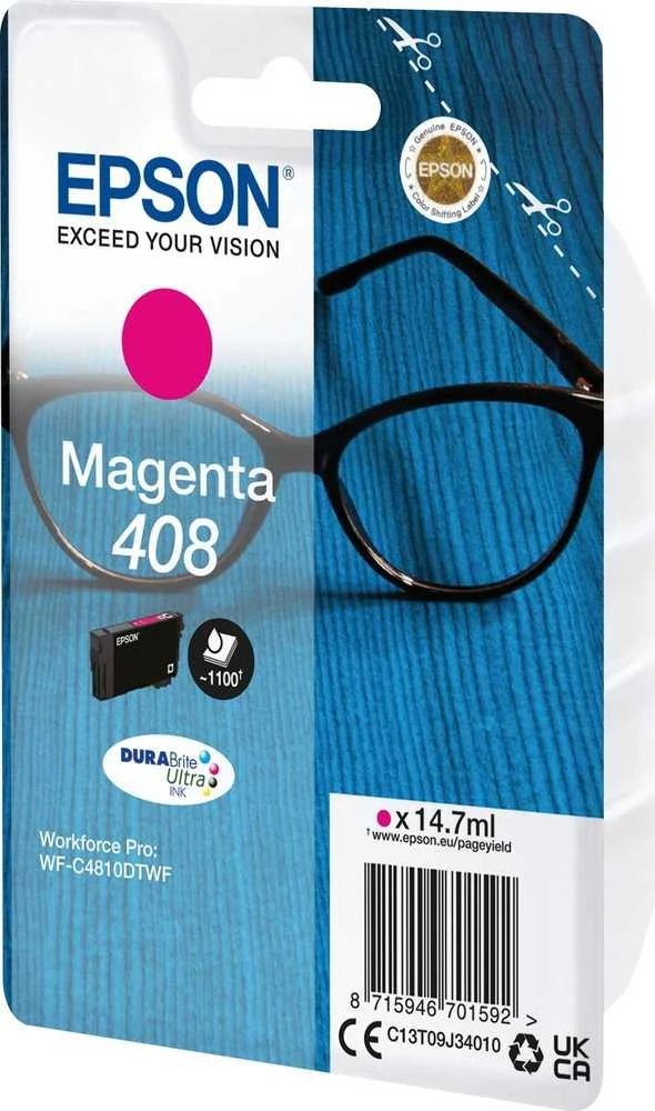 Epson DURABrite Ultra 408L | Rašalo kasetė | Magenta