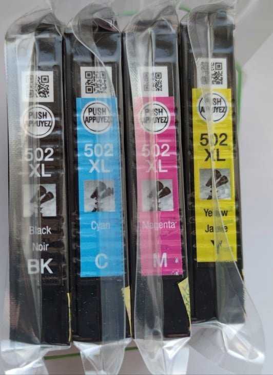 Tusz Epson Epson 502XL Multipack - 4er-Pack - 19.1 ml - mit hoher Kapazitat - Juodas, Geltona, Cyan, Magenta - original - Blister mit RF- / akustischem Alarmsignal - Tintenpatrone - fur Expression Home XP-5100, XP-5150, WorkForce WF-2860, WF-2865DWF, WF-288