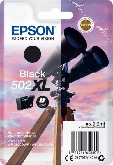 Tusz Epson Epson 502XL Multipack - 4er-Pack - 19.1 ml - mit hoher Kapazitat - Juodas, Geltona, Cyan, Magenta - original - Blister mit RF- / akustischem Alarmsignal - Tintenpatrone - fur Expression Home XP-5100, XP-5150, WorkForce WF-2860, WF-2865DWF, WF-288