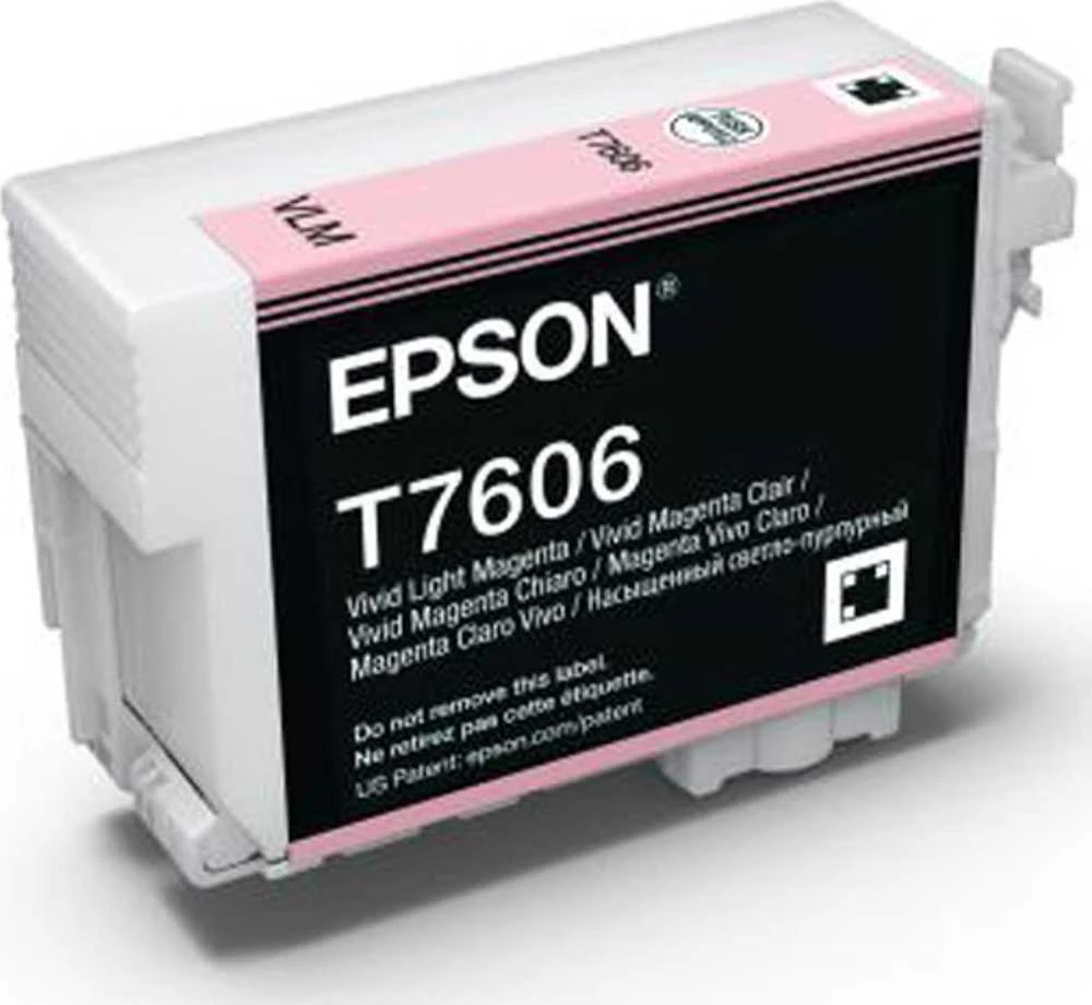 EPSON T7606 Viv Light Magenta rašalo kasetė didelės talpos Vivid Magenta clair 25 9ml 2849 puslapiai 1 pakuotė