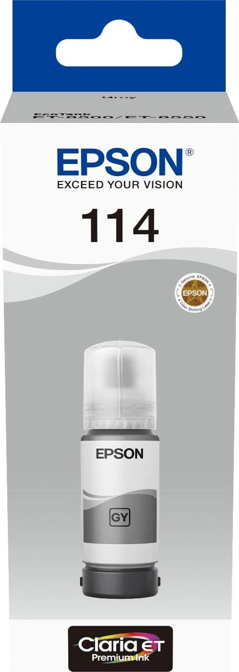 Rašalo buteliukas - Epson EcoTank 114 Original 70ml Rašalas Pilkas
