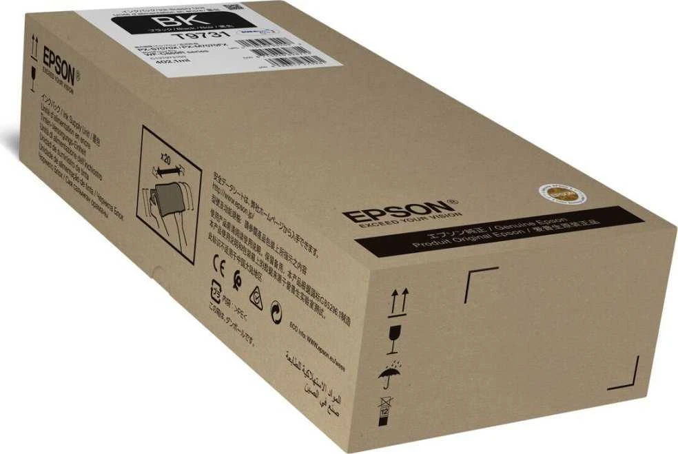 Epson WF-C869R Juodas XL Ink WorkForce Pro | Epson C13T97310N | Epson T9731 - XL dydis - juodas - originalus - rašalo pakuotė | Rašalo pakuotė | Juodas