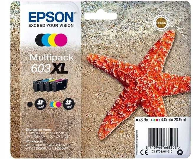 Epson 603XL EasyMail "Starfish" Ink Multipack (4 spalvos)