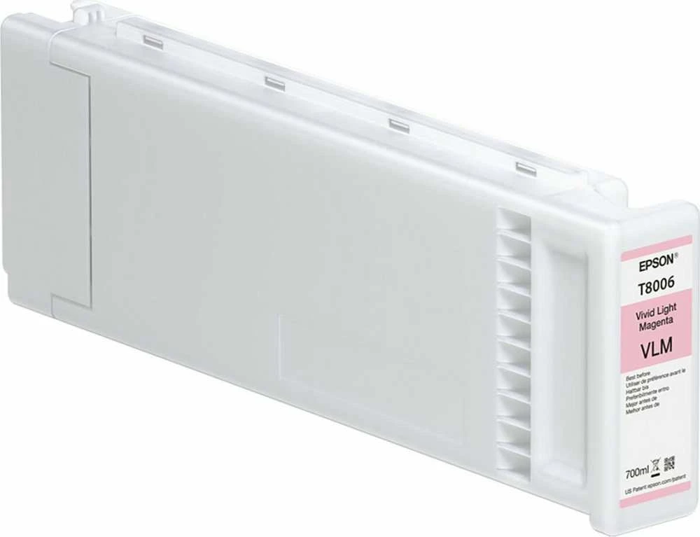 Epson Singlepack Vivid Light Magenta T80060N UltraChrome PRO 700ml | Epson C13T80060N | Epson T8006 – ryškiai šviesiai purpurinė – originali – rašalo kasetė | Epson UltraChrome PRO | Ryški šviesiai purpurinė