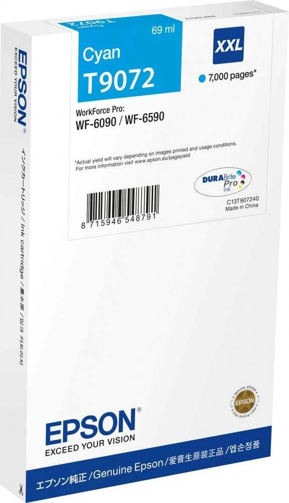 Epson T9072 XXL (C13T90724N) Rašalinė kasetė, Žydra