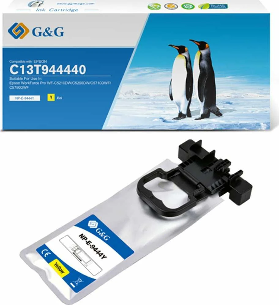 Su G&G suderinamas rašalas / rašalas su C13T944440, NP-E-9444Y, geltona, 3000s
