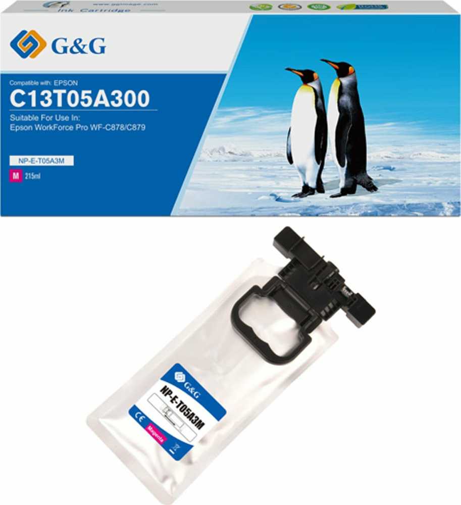 G&G kompatybilny ink / tusz su C13T05A300, NP-E-T05A3M-A, magenta, 20000s