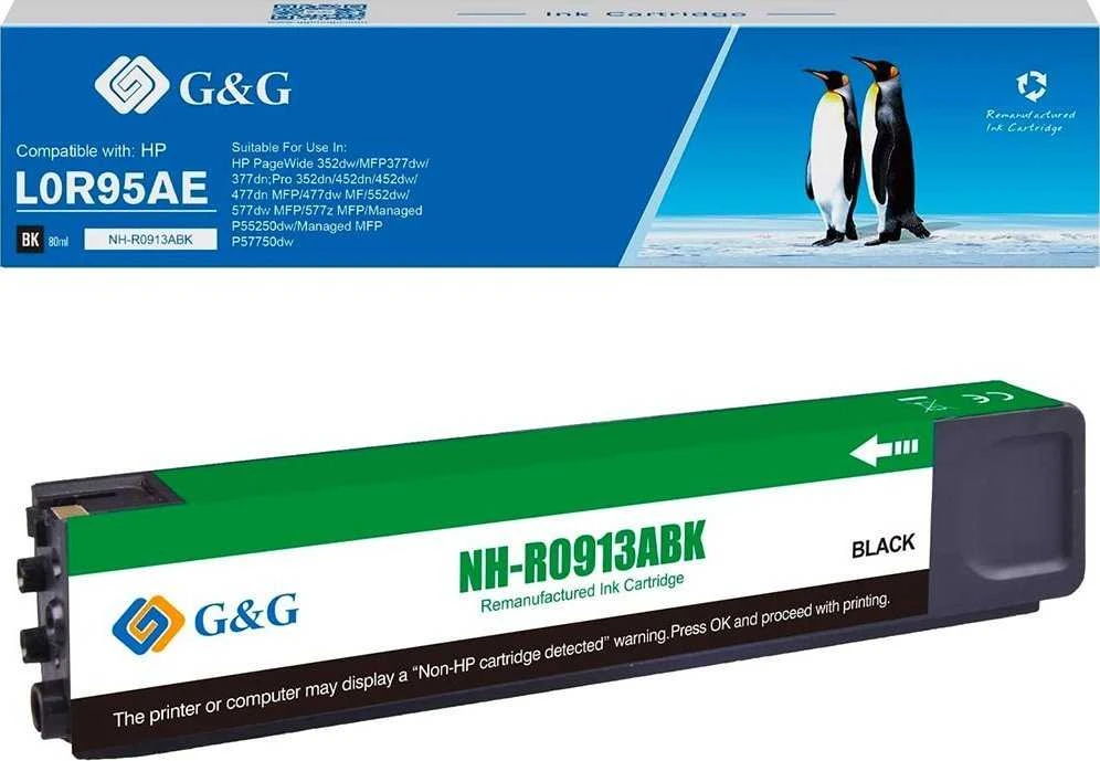 G&G kompatybilny ink / tusz su L0R95AE, NH-R00913BK, juodas