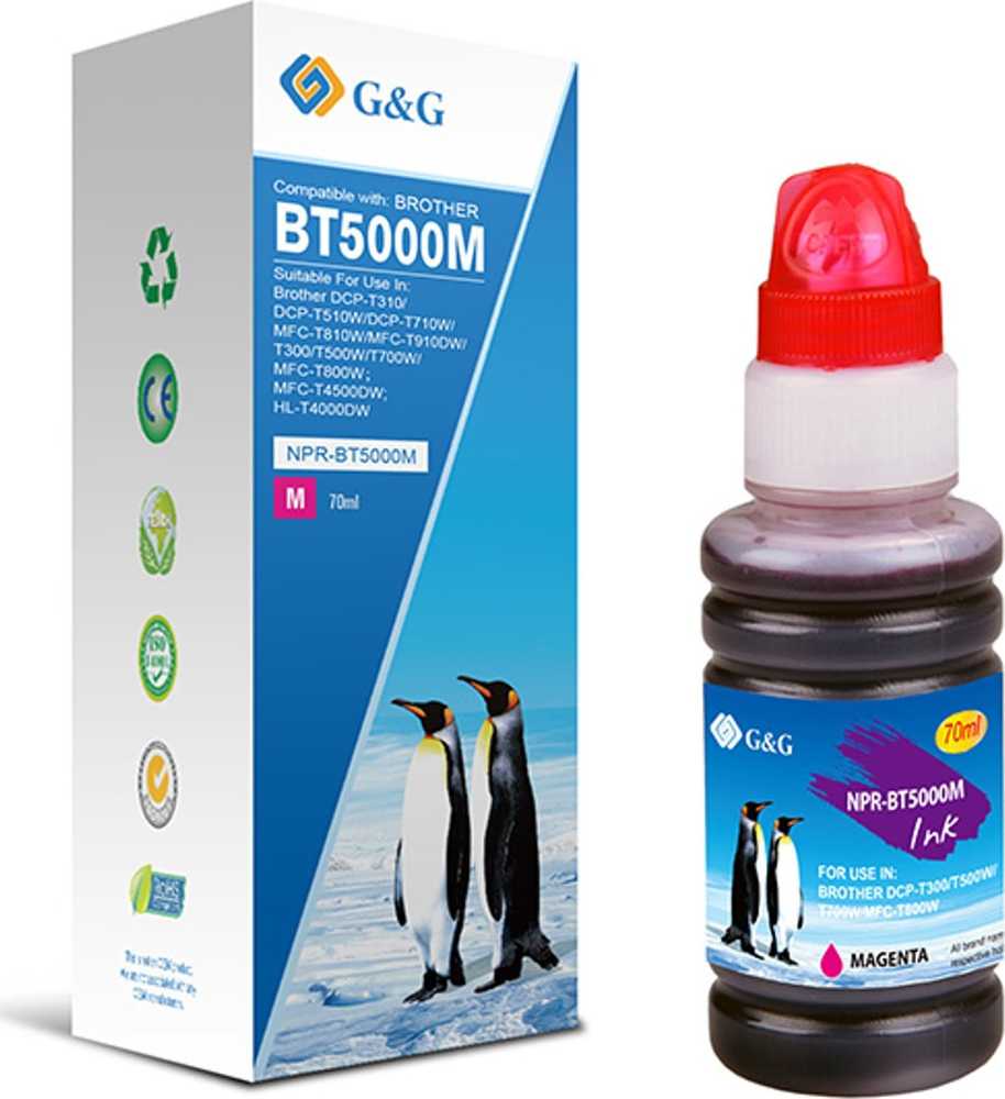 G&G kompatybilny ink / tusz su BT-5000M, NPR-BT5000M, magenta, 5000s