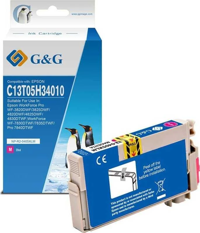 G&G kompatybilny ink / tusz su C13T05H34010, NP-R2-0405XLM, magenta