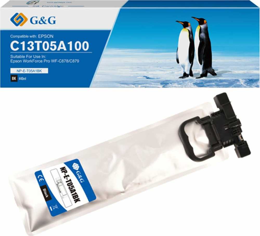 G&G kompatybilny ink / tusz su C13T05A100, NP-E-T05A1BK-A, juodas, 20000s