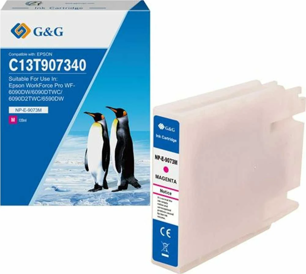 G&G kompatybilny ink / tusz su C13T907340, NP-E-9073M, magenta, 120ml