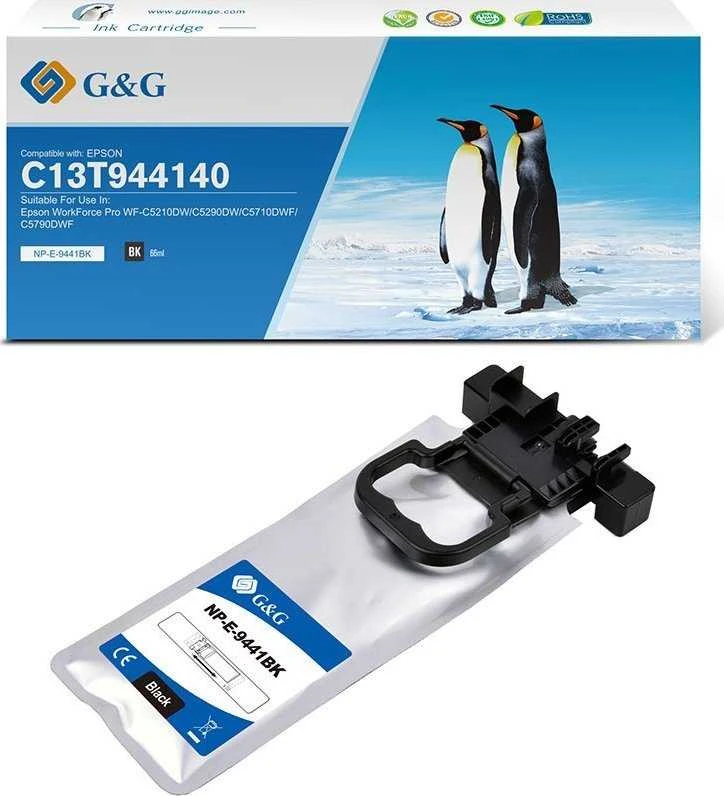 G&G kompatybilny ink / tusz su C13T944140, NP-E-9441BK, juodas, 3000s