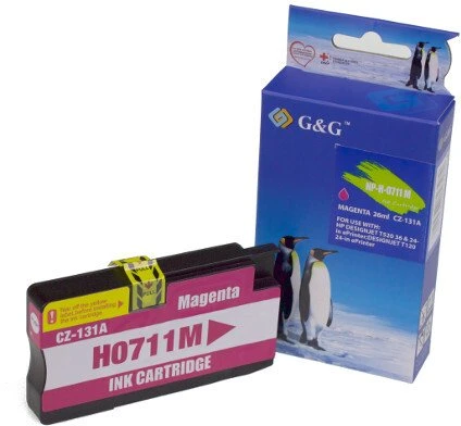 G&G rašalas, suderinamas su HP 711 Magenta (10434)