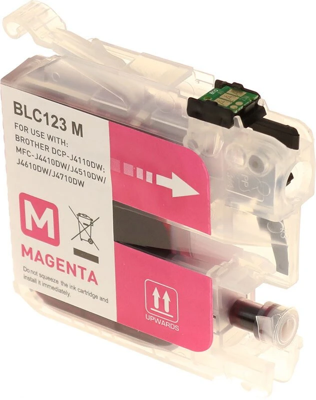 G&G kompatybilny ink / tusz su LC-123M, NP-B-0123XLM, magenta, 600s