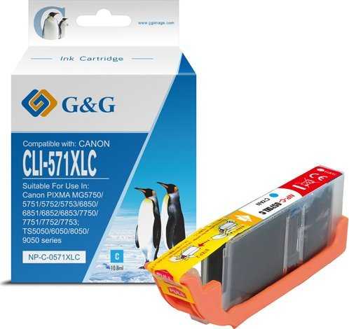G&G kompatybilny ink / tusz su CLI521Y, NP-C-0521Y, 2936B001, yellow, 8.4ml