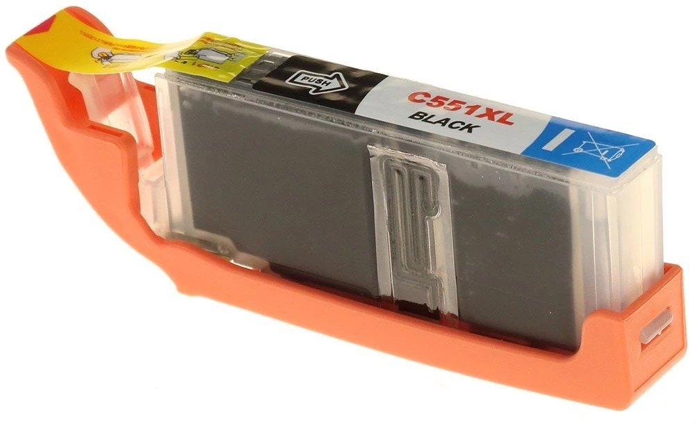 G&G kompatybilny ink / tusz su CLI551BK XL, NP-C-0551XLBK, juodas, 10,2ml, ml high capacity