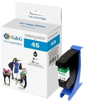 Tusz G&G Nabój su tuszem NH-R51645BK Zamiennik Juodas 1 vnt. (14533)
