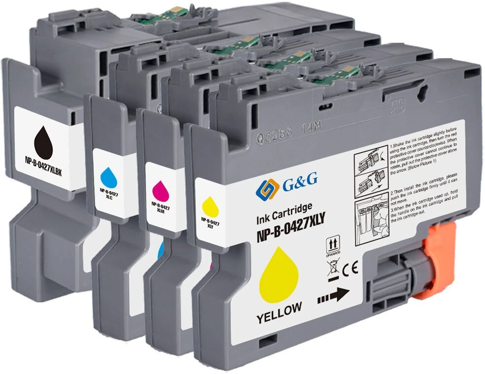 G&G rašalas 4 XL kasetės, pakeičiančios Brother LC427XLVAL