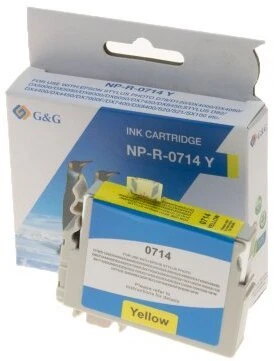 G&G suderinamas rašalas / rašalo su C13T07144012, NP-R-0714Y, geltonas