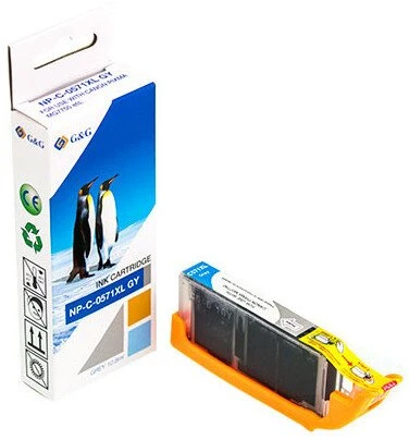 Tusz G&G Tusze kompatybilny su Canon CLI-571XLGY/ 0335C001 pilka