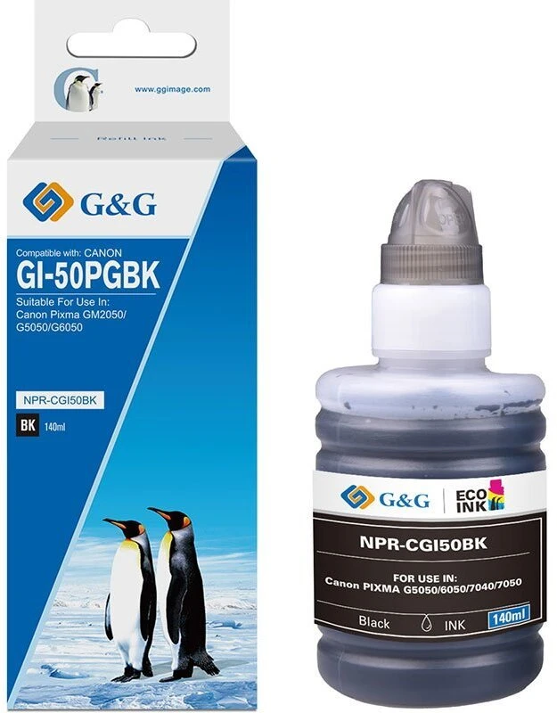 Tusz G&G Uzupełniający Canon GI-50 PGBK/ 3386C001 BK (140 ml) (19382)