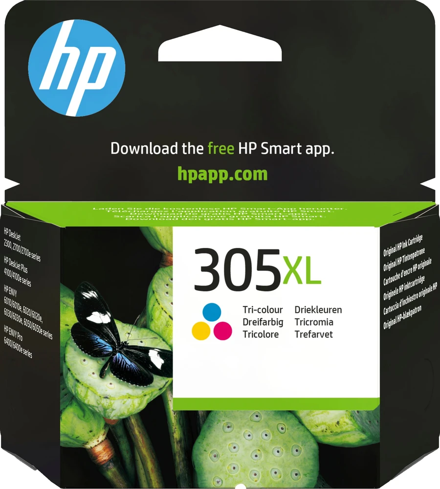 Hewlett Packard (HP) HP 305XL didelio našumo trispalvė originali rašalo kasetė